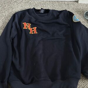 Blue Crewneck Sweater with NH Logo